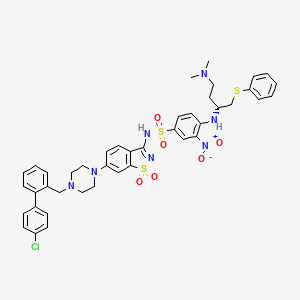 molecular formula C42H44ClN7O6S3 B12382962 N-(6-{4-[(4'-Chlorobiphenyl-2-Yl)methyl]piperazin-1-Yl}-1,1-Dioxido-1,2-Benzothiazol-3-Yl)-4-{[(2r)-4-(Dimethylamino)-1-(Phenylsulfanyl)butan-2-Yl]amino}-3-Nitrobenzenesulfonamide 