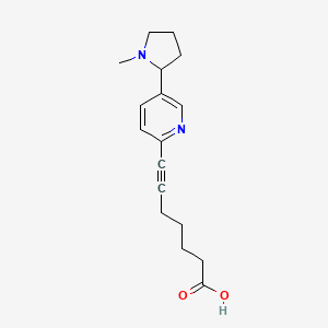 molecular formula C17H22N2O2 B12383012 7-[5-(1-Methylpyrrolidin-2-yl)pyridin-2-yl]hept-6-ynoic acid 