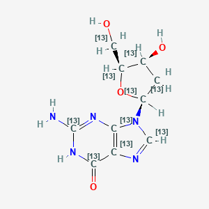 molecular formula C10H13N5O4 B12383042 2'-Deoxyguanosine-13C10 