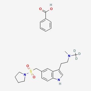 molecular formula C24H31N3O4S B12383082 Almotriptan-d3 (benzoate) 