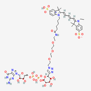 molecular formula C58H79N11O25P2S2 B12383084 GDP-Fucose-Cy5 