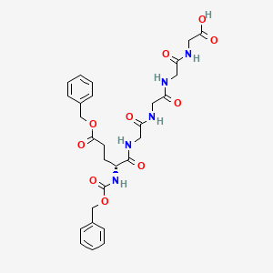 molecular formula C28H33N5O10 B12383132 Cbz-D-Glu(Bn)-Gly-Gly-Gly-Gly 