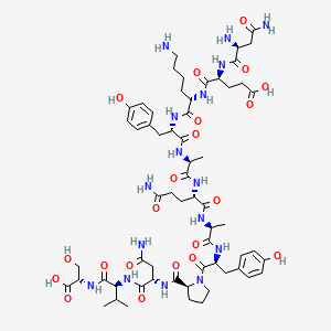 molecular formula C61H90N16O21 B12383138 H-Asn-Glu-Lys-Tyr-Ala-Gln-Ala-Tyr-Pro-Asn-Val-Ser-OH 