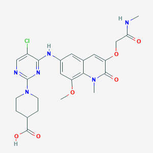 molecular formula C24H27ClN6O6 B12383204 BCL6 ligand-1 