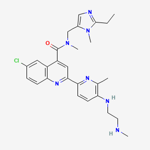 molecular formula C27H32ClN7O B12383208 Anticancer agent 112 