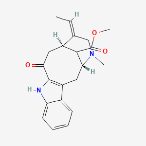 methyl (1R,14R,15E)-15-ethylidene-17-methyl-12-oxo-10,17-diazatetracyclo[12.3.1.03,11.04,9]octadeca-3(11),4,6,8-tetraene-18-carboxylate