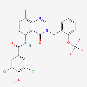 molecular formula C24H16Cl2F3N3O4 B12383219 Hsd17B13-IN-53 