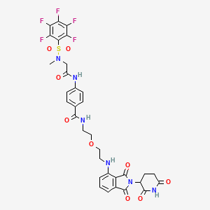 molecular formula C33H29F5N6O9S B12383239 PROTAC STAT3 degrader-3 