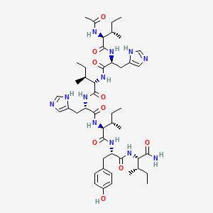 molecular formula C47H72N12O9 B12383252 Ac-IHIHIYI-NH2 