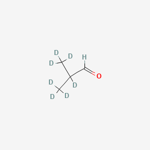 molecular formula C4H8O B12383282 Isobutyraldehyde-D7 