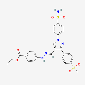 molecular formula C26H25N5O6S2 B12383292 hCAXII-IN-7 