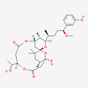 molecular formula C32H48O10 B1238331 Debromoaplysiatoxin 