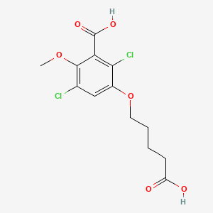 molecular formula C13H14Cl2O6 B12383312 Dicamba-5-hydroxypentanoic acid 