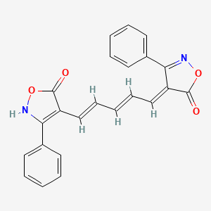 4-(5-(5-Hydroxy-3-phenyl-2l2-isoxazolidin-4-yl)penta-2,4-dien-1-ylidene)-3-phenyl-2l2-isoxazolidin-5-one