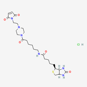 molecular formula C26H41ClN6O5S B12383343 Biotin-PEAC5-maleimide (hydrochloride) 