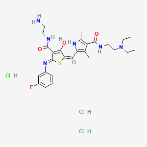 molecular formula C27H38Cl3FN6O3S B12383345 RNase L-IN-1 (trihydrochloride) 