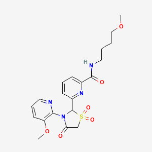 molecular formula C20H24N4O6S B12383349 Antitumor agent-129 