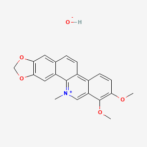 molecular formula C21H19NO5 B1238335 山梗菜碱氢氧化物 CAS No. 478-03-5