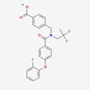 molecular formula C24H20F3NO4 B12383378 LPA5 antagonist 3 