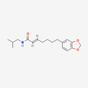 molecular formula C18H25NO3 B1238339 Pipercallosidine 