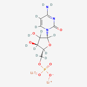 dilithium;[dideuterio-[(2R,3S,5R)-2,3,4,5-tetradeuterio-3,4-dideuteriooxy-5-[5,6-dideuterio-4-(dideuterioamino)-2-oxopyrimidin-1-yl]oxolan-2-yl]methyl] phosphate