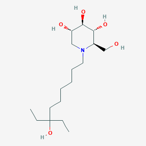 molecular formula C17H35NO5 B12383421 (2R,3R,4R,5S)-1-(7-Ethyl-7-hydroxynonyl)-2-(hydroxymethyl)piperidine-3,4,5-triol 