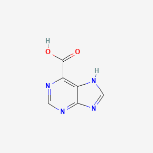 molecular formula C6H4N4O2 B1238345 1H-Purine-6-carboxylic acid CAS No. 2365-43-7
