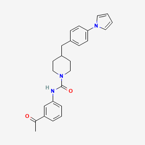 4-(4-(1H-pyrrol-1-yl)benzyl)-N-(3-acetylphenyl)piperidine-1-carboxamide