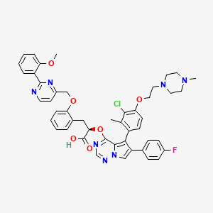 molecular formula C47H45ClFN7O6 B12383530 Mcl-1 inhibitor 12 