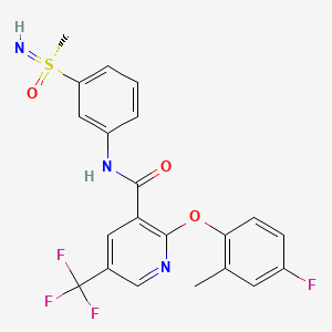 2-(4-fluoro-2-methylphenoxy)-N-[3-(methylsulfonimidoyl)phenyl]-5-(trifluoromethyl)pyridine-3-carboxamide