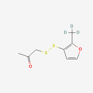 molecular formula C8H10O2S2 B12383539 (2-Methyl-3-furanyl)-dithio-2-propanone-d3 