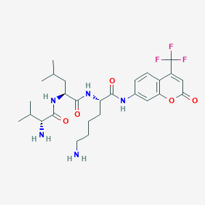 molecular formula C27H38F3N5O5 B12383540 H-D-Val-Leu-Lys-AFC 