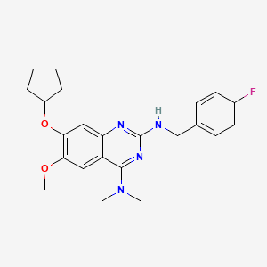 molecular formula C23H27FN4O2 B12383581 Antileishmanial agent-26 