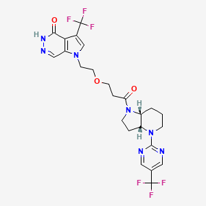 molecular formula C24H25F6N7O3 B12383594 Parp7-IN-19 