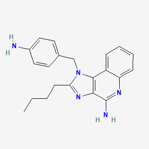 1-[(4-Aminophenyl)methyl]-2-butylimidazo[4,5-c]quinolin-4-amine