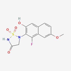 molecular formula C13H11FN2O5S B12383598 Tegeprotafib 