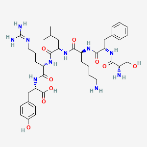 molecular formula C39H60N10O9 B12383600 Hexapeptide-33 