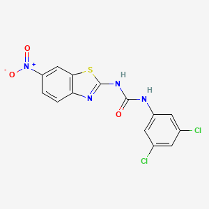 molecular formula C14H8Cl2N4O3S B12383605 Cxcl-cxcr1/2-IN-1 