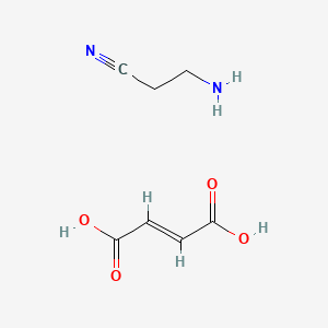 molecular formula C7H10N2O4 B1238361 beta-Aminopropionitrile fumarate CAS No. 352-96-5
