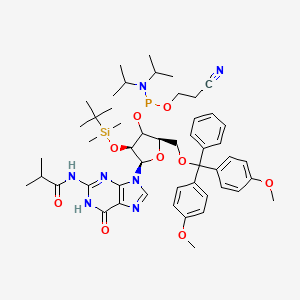 molecular formula C50H68N7O9PSi B12383610 3'-TBDMS-ibu-rG Phosphoramidite 