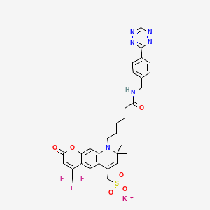 molecular formula C32H32F3KN6O6S B12383627 AF430 tetrazine 