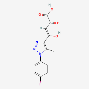 molecular formula C13H10FN3O4 B12383641 (Z)-4-[1-(4-fluorophenyl)-5-methyltriazol-4-yl]-4-hydroxy-2-oxobut-3-enoic acid 