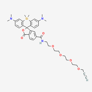 molecular formula C38H47N3O7Si B12383681 SiR-PEG4-alkyne 