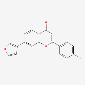 molecular formula C19H11FO3 B12383688 Tubulin/PARP-IN-2 