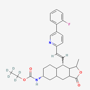 molecular formula C29H33FN2O4 B12383692 Vorapaxar-d5 