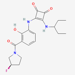 molecular formula C20H24FN3O4 B12383695 CXCR2 Probe 1 