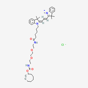 molecular formula C45H61ClN4O5 B12383707 Cy3-PEG2-SCO 