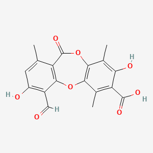 molecular formula C18H14O8 B1238373 Granulatine CAS No. 668-14-4