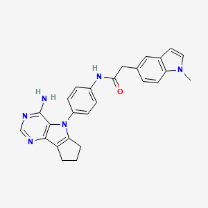 molecular formula C26H24N6O B12383730 c-Fms-IN-14 