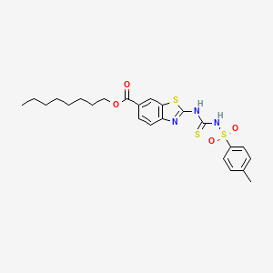 molecular formula C24H29N3O4S3 B12383734 AChE-IN-60 